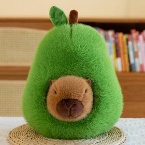 Kawaii Large Avocado Capybara Plush 18" Kawaii Stuffed Animal Pillow